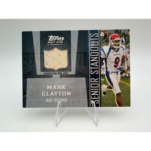 2005 Topps Draft Picks Mark Clayton Senior Standouts Jersey Relic SS-MC Oklahoma